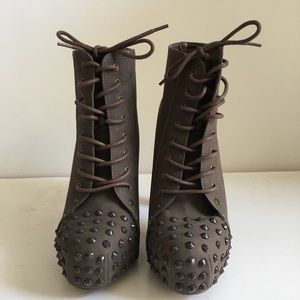 Brand new!! Studded high heel booties